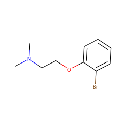 CN(C)CCOc1ccccc1Br ZINC000004914895