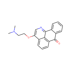 CN(C)CCOc1cnc2c3c(cccc13)C(=O)c1ccccc1-2 ZINC000071420827