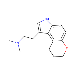 CN(C)CCc1c[nH]c2ccc3c(c12)CCCO3 ZINC000013527312