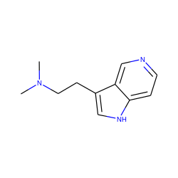 CN(C)CCc1c[nH]c2ccncc12 ZINC000096142566