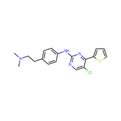 CN(C)CCc1ccc(Nc2ncc(Cl)c(-c3cccs3)n2)cc1 ZINC000028821331