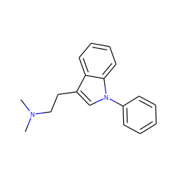 CN(C)CCc1cn(-c2ccccc2)c2ccccc12 ZINC000001851675