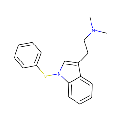 CN(C)CCc1cn(Sc2ccccc2)c2ccccc12 ZINC000028967040