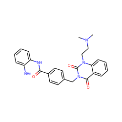 CN(C)CCn1c(=O)n(Cc2ccc(C(=O)Nc3ccccc3N)cc2)c(=O)c2ccccc21 ZINC000028826547