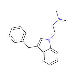 CN(C)CCn1cc(Cc2ccccc2)c2ccccc21 ZINC000036093354