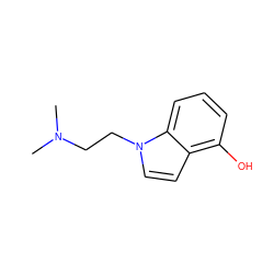 CN(C)CCn1ccc2c(O)cccc21 ZINC000028526235