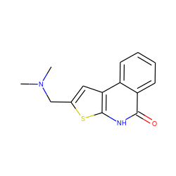 CN(C)Cc1cc2c([nH]c(=O)c3ccccc32)s1 ZINC000022309224