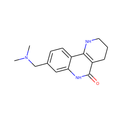 CN(C)Cc1ccc2c3c(c(=O)[nH]c2c1)CCCN3 ZINC000118734112