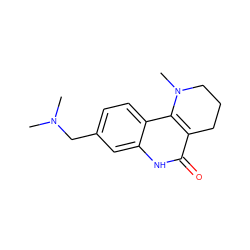 CN(C)Cc1ccc2c3c(c(=O)[nH]c2c1)CCCN3C ZINC000118734327