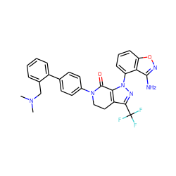 CN(C)Cc1ccccc1-c1ccc(N2CCc3c(C(F)(F)F)nn(-c4cccc5onc(N)c45)c3C2=O)cc1 ZINC000034689252