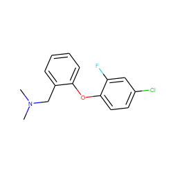 CN(C)Cc1ccccc1Oc1ccc(Cl)cc1F ZINC000029129838