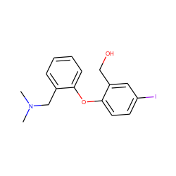 CN(C)Cc1ccccc1Oc1ccc(I)cc1CO ZINC000013584116