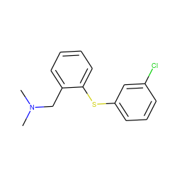 CN(C)Cc1ccccc1Sc1cccc(Cl)c1 ZINC000000015130