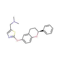 CN(C)Cc1cnc(Oc2ccc3c(c2)CC[C@@H](c2ccccc2)O3)s1 ZINC000145611367