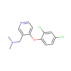 CN(C)Cc1cnccc1Oc1ccc(Cl)cc1Cl ZINC000029048208