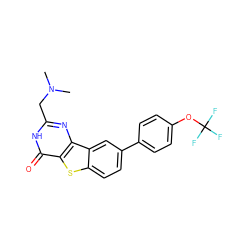 CN(C)Cc1nc2c(sc3ccc(-c4ccc(OC(F)(F)F)cc4)cc32)c(=O)[nH]1 ZINC000045291155