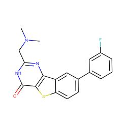 CN(C)Cc1nc2c(sc3ccc(-c4cccc(F)c4)cc32)c(=O)[nH]1 ZINC000045286416