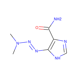 CN(C)N=Nc1[nH]cnc1C(N)=O ZINC000254748682