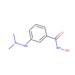 CN(C)Nc1cccc(C(=O)NO)c1 ZINC001772609315
