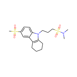 CN(C)S(=O)(=O)CCCn1c2c(c3cc(S(C)(=O)=O)ccc31)CCCC2 ZINC000095574437