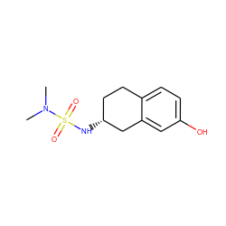 CN(C)S(=O)(=O)N[C@@H]1CCc2ccc(O)cc2C1 ZINC000653726539