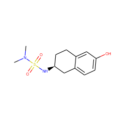 CN(C)S(=O)(=O)N[C@H]1CCc2cc(O)ccc2C1 ZINC000653739303