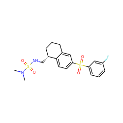 CN(C)S(=O)(=O)NC[C@@H]1CCCc2cc(S(=O)(=O)c3cccc(F)c3)ccc21 ZINC000049036399