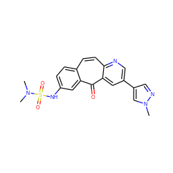 CN(C)S(=O)(=O)Nc1ccc2ccc3ncc(-c4cnn(C)c4)cc3c(=O)c2c1 ZINC000060325438