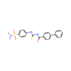 CN(C)S(=O)(=O)c1ccc(NC(=S)NC(=O)c2ccc(-c3ccccc3)cc2)cc1 ZINC000006286886