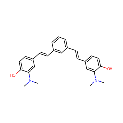 CN(C)c1cc(/C=C/c2cccc(/C=C/c3ccc(O)c(N(C)C)c3)c2)ccc1O ZINC000028949027