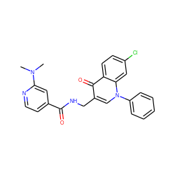 CN(C)c1cc(C(=O)NCc2cn(-c3ccccc3)c3cc(Cl)ccc3c2=O)ccn1 ZINC000096170131