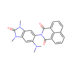 CN(C)c1cc2c(cc1N1C(=O)c3cccc4cccc(c34)C1=O)n(C)c(=O)n2C ZINC001772619333