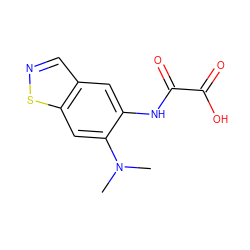 CN(C)c1cc2sncc2cc1NC(=O)C(=O)O ZINC000063298601