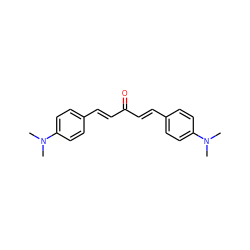 CN(C)c1ccc(/C=C/C(=O)/C=C/c2ccc(N(C)C)cc2)cc1 ZINC000000282205