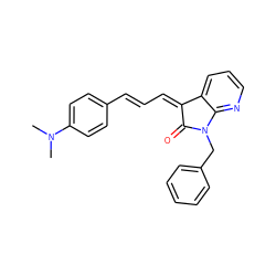 CN(C)c1ccc(/C=C/C=C2\C(=O)N(Cc3ccccc3)c3ncccc32)cc1 ZINC000474606979