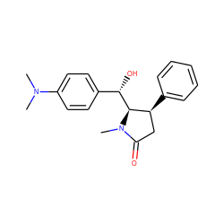 CN(C)c1ccc([C@H](O)[C@H]2[C@@H](c3ccccc3)CC(=O)N2C)cc1 ZINC000028468330