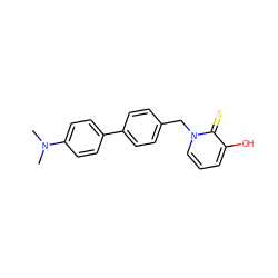 CN(C)c1ccc(-c2ccc(Cn3cccc(O)c3=S)cc2)cc1 ZINC000095588906