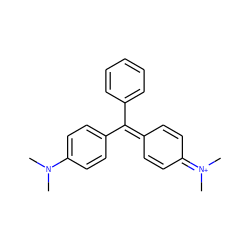 CN(C)c1ccc(C(=C2C=CC(=[N+](C)C)C=C2)c2ccccc2)cc1 ZINC000003953819