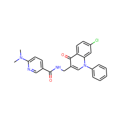 CN(C)c1ccc(C(=O)NCc2cn(-c3ccccc3)c3cc(Cl)ccc3c2=O)cn1 ZINC000096170171