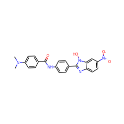 CN(C)c1ccc(C(=O)Nc2ccc(-c3nc4ccc([N+](=O)[O-])cc4n3O)cc2)cc1 ZINC000028957245