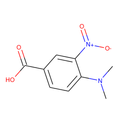 CN(C)c1ccc(C(=O)O)cc1[N+](=O)[O-] ZINC000003887890