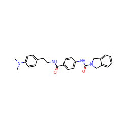 CN(C)c1ccc(CCNC(=O)c2ccc(NC(=O)N3Cc4ccccc4C3)cc2)cc1 ZINC000166513220