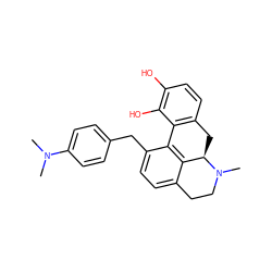 CN(C)c1ccc(Cc2ccc3c4c2-c2c(ccc(O)c2O)C[C@H]4N(C)CC3)cc1 ZINC000096272451