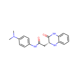 CN(C)c1ccc(NC(=O)C[C@H]2Nc3ccccc3NC2=O)cc1 ZINC000000046569