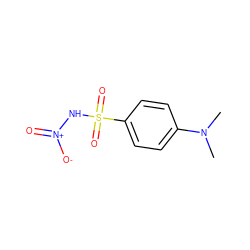 CN(C)c1ccc(S(=O)(=O)N[N+](=O)[O-])cc1 ZINC000653912184