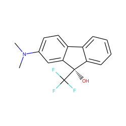 CN(C)c1ccc2c(c1)[C@](O)(C(F)(F)F)c1ccccc1-2 ZINC000144703100