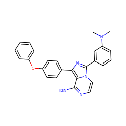 CN(C)c1cccc(-c2nc(-c3ccc(Oc4ccccc4)cc3)c3c(N)nccn23)c1 ZINC000096168195