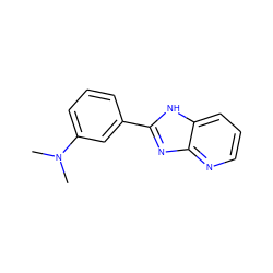 CN(C)c1cccc(-c2nc3ncccc3[nH]2)c1 ZINC000028824588