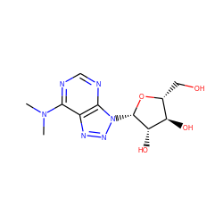 CN(C)c1ncnc2c1nnn2[C@@H]1O[C@H](CO)[C@@H](O)[C@@H]1O ZINC000016951335