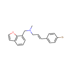 CN(C/C=C/c1ccc(Br)cc1)Cc1cccc2ccoc12 ZINC000653887630